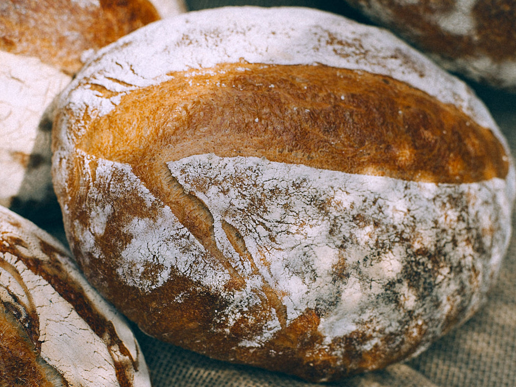 sourdough bread in oval shape